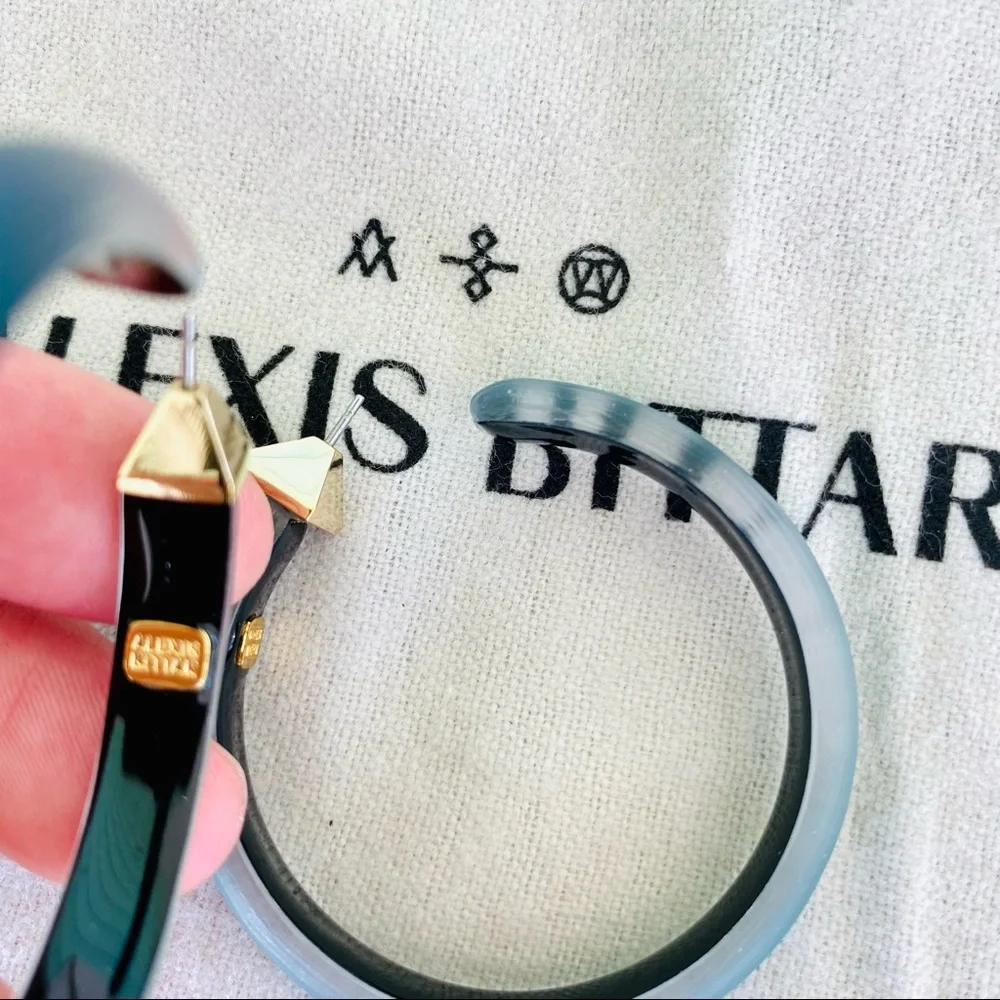Alexis Bittar Lucite Hoops NWT - Picture 14 of 14